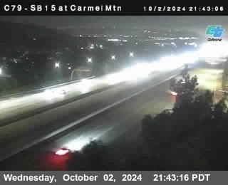 NB 15 at Carmel Mountain Rd.