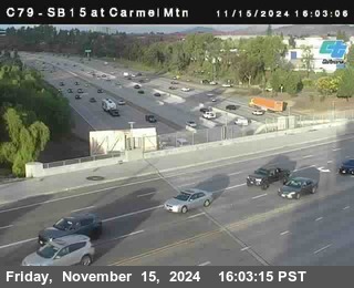 NB 15 at Carmel Mountain Rd.