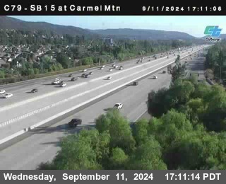 NB 15 at Carmel Mountain Rd.