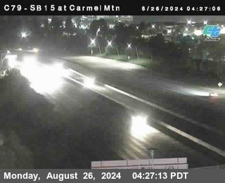 NB 15 at Carmel Mountain Rd.