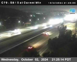 NB 15 at Carmel Mountain Rd.