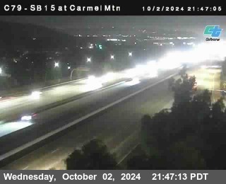 NB 15 at Carmel Mountain Rd.