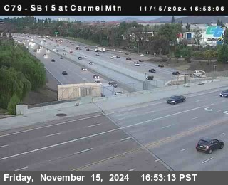 NB 15 at Carmel Mountain Rd.