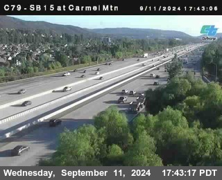 NB 15 at Carmel Mountain Rd.