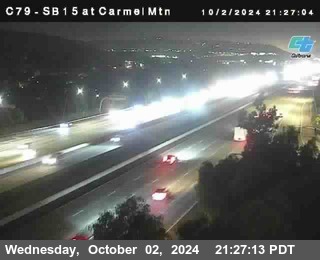 NB 15 at Carmel Mountain Rd.