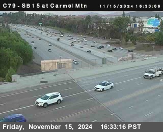 NB 15 at Carmel Mountain Rd.