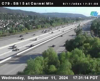 NB 15 at Carmel Mountain Rd.