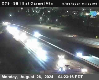 NB 15 at Carmel Mountain Rd.