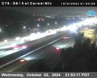 NB 15 at Carmel Mountain Rd.