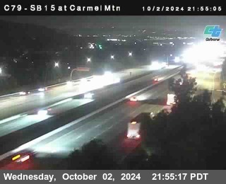 NB 15 at Carmel Mountain Rd.