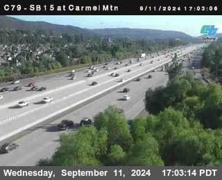 NB 15 at Carmel Mountain Rd.