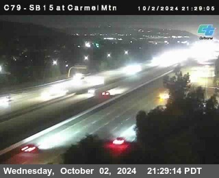 NB 15 at Carmel Mountain Rd.