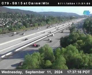 NB 15 at Carmel Mountain Rd.