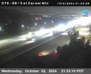 NB 15 at Carmel Mountain Rd.