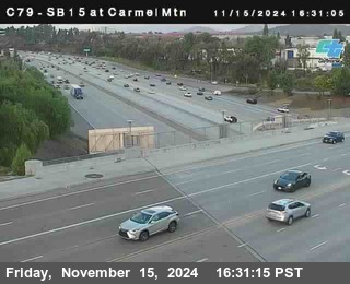 NB 15 at Carmel Mountain Rd.