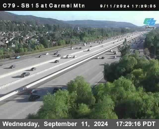 NB 15 at Carmel Mountain Rd.