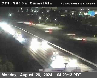 NB 15 at Carmel Mountain Rd.