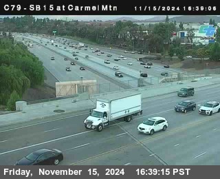 NB 15 at Carmel Mountain Rd.