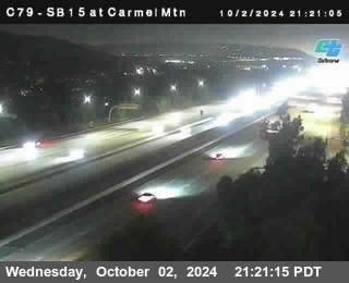 NB 15 at Carmel Mountain Rd.