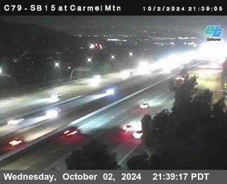 NB 15 at Carmel Mountain Rd.