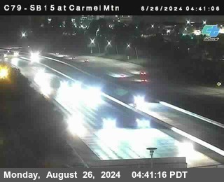 NB 15 at Carmel Mountain Rd.