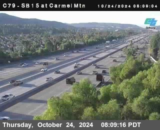 NB 15 at Carmel Mountain Rd.