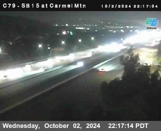 NB 15 at Carmel Mountain Rd.