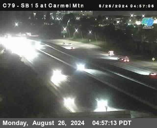 NB 15 at Carmel Mountain Rd.