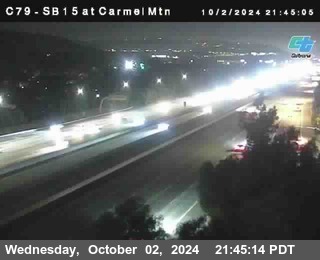 NB 15 at Carmel Mountain Rd.