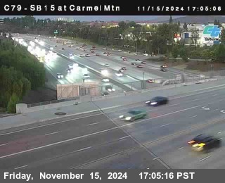 NB 15 at Carmel Mountain Rd.