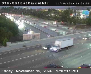 NB 15 at Carmel Mountain Rd.