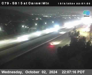 NB 15 at Carmel Mountain Rd.