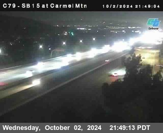 NB 15 at Carmel Mountain Rd.