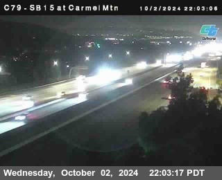 NB 15 at Carmel Mountain Rd.