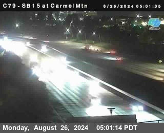 NB 15 at Carmel Mountain Rd.