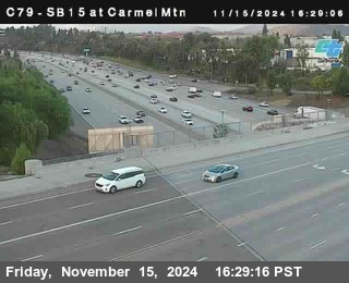 NB 15 at Carmel Mountain Rd.