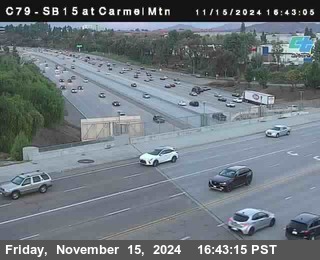 NB 15 at Carmel Mountain Rd.