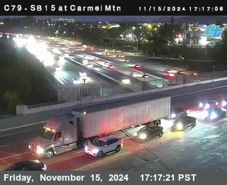 NB 15 at Carmel Mountain Rd.