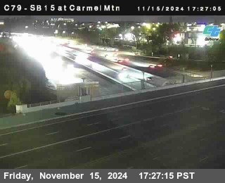 NB 15 at Carmel Mountain Rd.