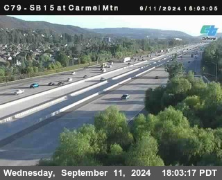 NB 15 at Carmel Mountain Rd.