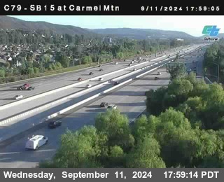 NB 15 at Carmel Mountain Rd.