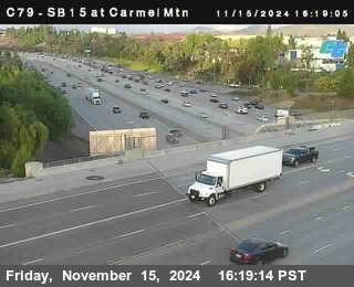 NB 15 at Carmel Mountain Rd.