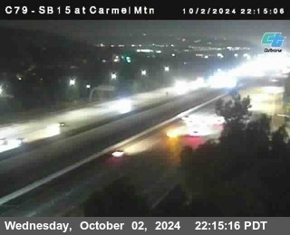 NB 15 at Carmel Mountain Rd.