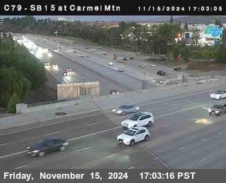 NB 15 at Carmel Mountain Rd.