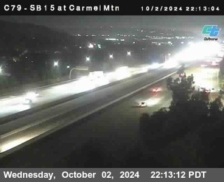 NB 15 at Carmel Mountain Rd.