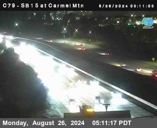 NB 15 at Carmel Mountain Rd.