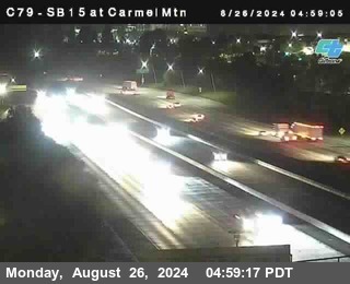 NB 15 at Carmel Mountain Rd.