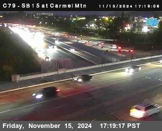 NB 15 at Carmel Mountain Rd.