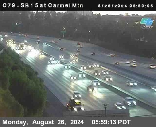 NB 15 at Carmel Mountain Rd.