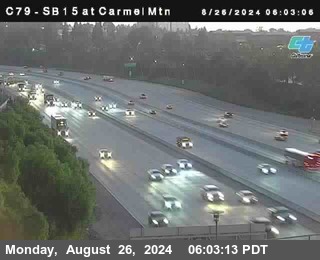 NB 15 at Carmel Mountain Rd.